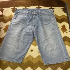 【中古品】Wrangler 薄い青 ショートパンツ 33インチ