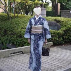 有松絞り 浴衣 単品 身丈153 裄丈 66 レディース