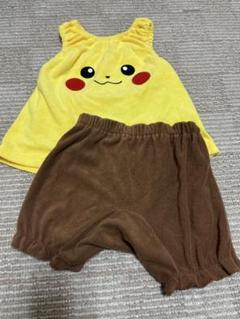 ピカチュウデザイン ベビー服 セットアップ 80-90cm
