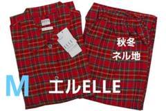 【新品】エルELLE　秋冬物厚手スムース パジャマ（L) 新品】エルELLE秋冬物厚手スムース パジャマ（L)