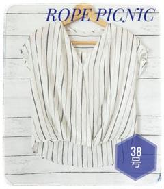 【ROPE PICNIC】Mサイズ ノースリーブ ストライプ シャツ 涼しい