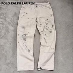 Polo Ralph Lauren 32 チノパン 古着 リペア ペイント 襤褸 Polo Ralph Lauren 32 チノパン 古着 リペア ペイント 襤褸