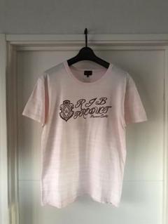 希少カラー ピンク RJB THE FLAT HEAD ロゴ ボーダー Tシャツ