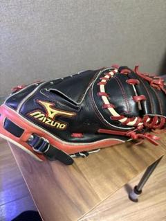 値下げしました‼️Mizuno ビクトリーステージ　軟式グローブ 黒/赤