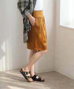 【新品未使用タグ付き】Spick and Span ダブルサテンギャザースカート