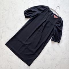 【新品】スーナウーナsunauna 半袖ワンピース 36 ネイビー