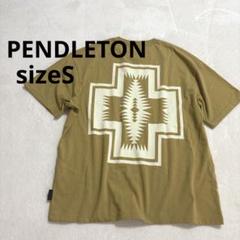 Pendleton バックプリント Tシャツ Sサイズ 美品 マスタード