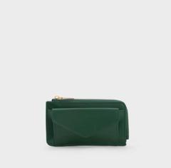 CHARLES&KEITH　エンベロープカードホルダー　グリーン