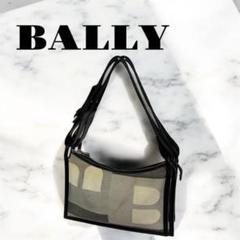 ⭐️美品⭐️バリー ワンショルダー キャンバス レザー 革 ベージュ ブラック