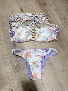 room306 contemporary 花柄　水着 room306 CONTEMPORARY / [SPELL]Flower Child Bandeau One Piece