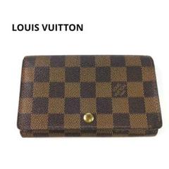 ルイヴィトン　ポルトモネビエトレゾール　折り財布　ダミエ　L字ファスナー 良品