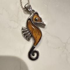 コアウッド タツノオトシゴ ネックレス シルバー silver925
