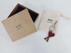 【新品未使用品・箱付き】アミパリ Ami de Coeur キーリング レッド AMI Alexandre Mattiussi ami paris アミパリス キーリング DE