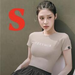 xexymixクロップドTシャツ　ドスキンベージュ