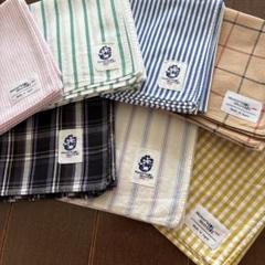 Maker's Shirt 鎌倉 ハンカチ7枚　ストライプ　ギンガムチェック