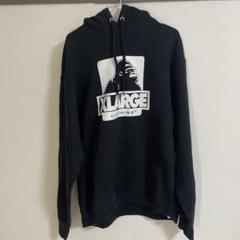 〔値下げ中〕XLARGE ブラック フード付きパーカー　M