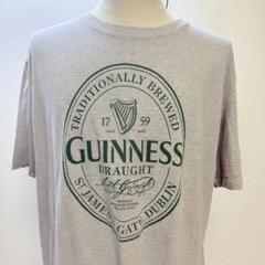GUINNESS ロゴプリント Tシャツ XXL グレー ビッグサイズ i-18