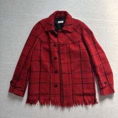 DRIES VAN NOTEN バーガンディ ピーコート Medium DRIES VAN NOTEN バーガンディ ピーコート Medium