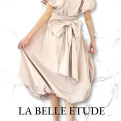 ✨新品未使用✨LA BELLE ETUDE リボン バルーンスカート ピンク