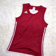 adidas タンクトップ(M)レッド スポーツ ユニフォーム 練習着 バスケ