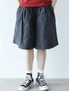 bulle de savon 馬布伊吹染め キュロットパンツ AMBIDEX Store ○馬布伊吹染め パンツ(F チャコール): bulle de