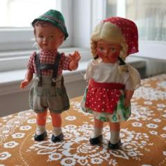 東ドイツ1950年代☆踊るお人形セルロイドアンティーク