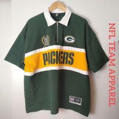 NFL TEAM APPAREL　 NFL チームロゴハーフZIPシャツ　M