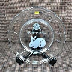 Noritake（ノリタケ）　長濱十日戎　卯年　クリスタル皿　ガラス皿　飾り台付のサムネイル