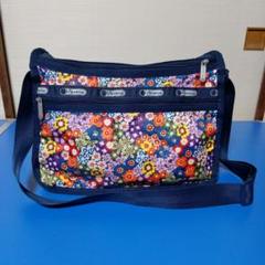 LesPortsac花柄ショルダーバッグ 25x35x13〜17cm位