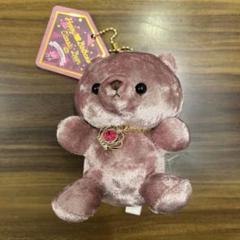 新品　バースデーベア　７月　ベロア　ピンク