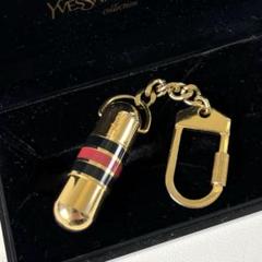 イヴサンローラン カサンドラ ロゴ ピルケース キーホルダー ゴールド金具 イヴサンローラン カサンドラ ロゴ ピルケース キーホルダー