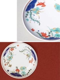 旧豪商所蔵品　色絵金赤鯉文様大皿　直径46.4㎝　状態良　波に千鳥　錦裏文様 2025年最新】鯉 皿 時代の人気アイテム - メルカリ