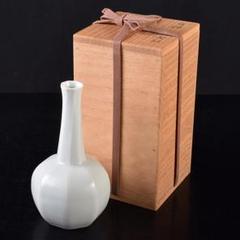 京焼　竹中浩作　白磁　面取瓶　共箱　C　R8758 京焼 竹中浩作 白磁 面取瓶 共箱 C R8758 - メルカリ