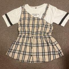pink latte チェック柄トップス M165