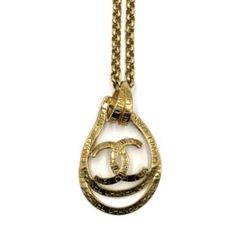 極美品✨CHANEL ココマーク ティアドロップ ターンロック ネックレス