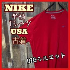 ナイキ NIKE メンズ ロゴ レッド 2XL 古着 90s 半袖 Tシャツ