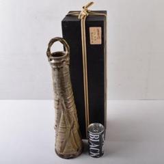 薩摩焼　古薩摩　大へら持ち手付　細長花生　花瓶　時代箱　M　R8727 薩摩焼 古薩摩 大へら持ち手付 細長花生 花瓶 時代箱 M R8727