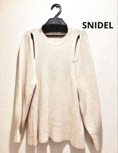 SNIDEL カットアウトニット 長袖