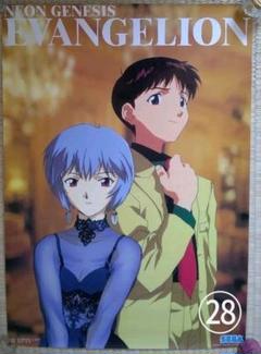 販促ポスター＋ステッカー　エヴァンゲリオン B2ポスター　エヴァ博　庵野秀明 エヴァグッズ No.1368 『ヱヴァンゲリヲン新劇場版：破』告知用