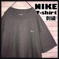 海外古着 ナイキ Tシャツ 半袖 ワンポイントスウッシュ 刺繍スウッシュ