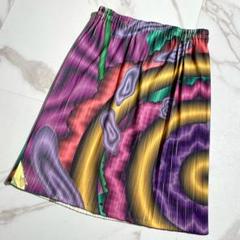 極美品 95年 L✨PLEATS PLEASE 横尾忠則 転写 プリーツスカート