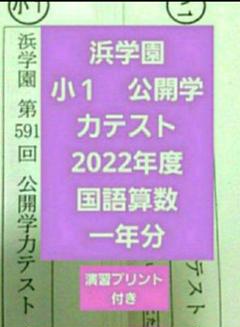 浜学園 小1 公開テスト 国語 算数 2012年度 浜学園 小1 2022年度 公開学力テスト 国語算数 一年分 - メルカリ