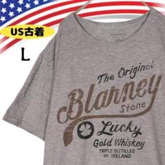 47093【アメリカ古着】ソノマ Tシャツ L グレー ウィスキー ロゴプリント