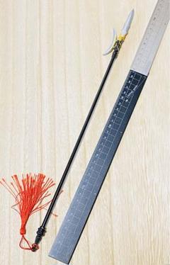 方天戟単戟　三国志　槍剣　ミニ武器　アクセサリー　キーホルダー　フィギュア