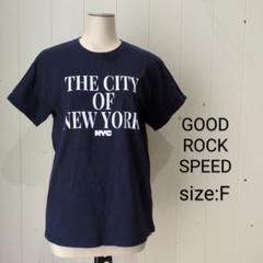 グッドロックスピード プリントTシャツ ネイビー レディース F