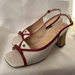 イカボン様専用】GUCCI バックストラップレザーサンダル 白