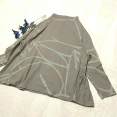 m＿mefu 長袖 チュニック 抽象プリント　センソユニコ　M-L