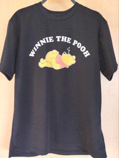 ウィニー・ザ・プー ブラックTシャツ (M)