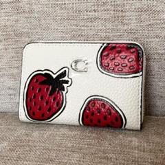 coach コーチ　カードケース　コインケース　財布　いちご柄 Amazon | [コーチ] カードケース 小銭入れ 財布 がま口 チェーン