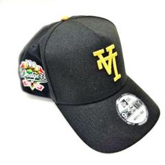 逆ロゴ 黒 ゴールド ドジャース ニューエラ キャップ LA 限定 9FORTY